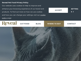 'revealpetfood.com' screenshot