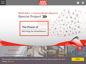 'meanwell.com' screenshot