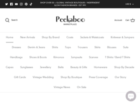 peekaboomarketplace.com homepage screenshot
