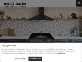 'rangemaster.co.uk' screenshot