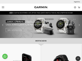 'garmin.com.ar' screenshot