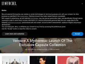 'lofficielbaltic.com' screenshot