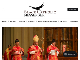 'blackcatholicmessenger.com' screenshot