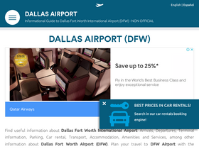 'airport-dallas.com' screenshot