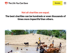 'thelifeyoucansave.org' screenshot