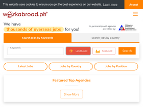 'workabroad.ph' screenshot