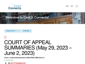 'canliiconnects.org' screenshot