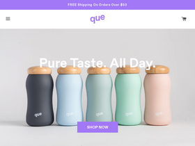 queBottle homepage screenshot