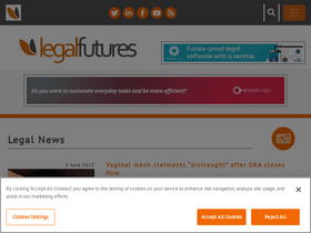 'legalfutures.co.uk' screenshot
