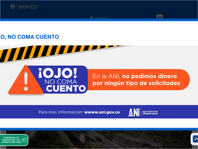 'ani.gov.co' screenshot