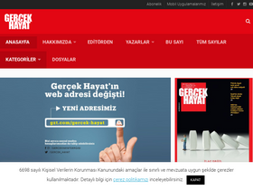 'gercekhayat.com.tr' screenshot