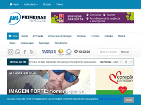 'primeirasnoticias.com.br' screenshot