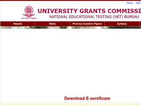 'ugcnetonline.in' screenshot