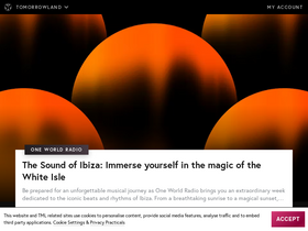 'tomorrowland.com' screenshot