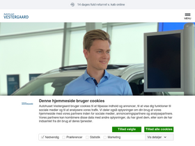 'autohuset-vestergaard.dk' screenshot