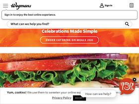 'wegmans.com' screenshot