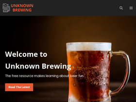 'unknownbrewing.com' screenshot