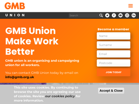 'gmb.org.uk' screenshot