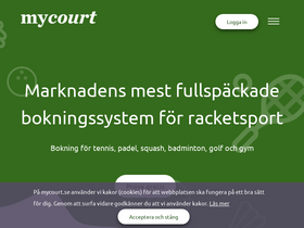 'mycourt.se' screenshot