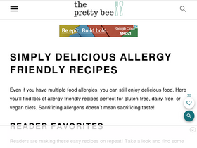 'theprettybee.com' screenshot