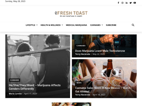 'thefreshtoast.com' screenshot