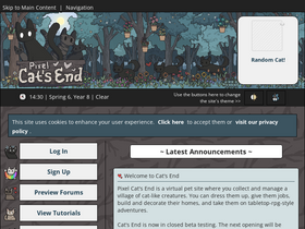 'pixelcatsend.com' screenshot