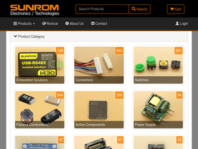 'sunrom.com' screenshot