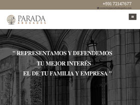 'paradaabogados.com' screenshot