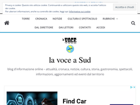 'lavoceassociazioneculturaleasud.it' screenshot
