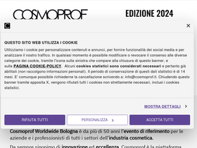 'cosmoprof.com' screenshot