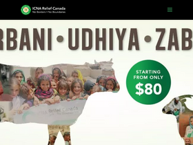'icnareliefcanada.ca' screenshot