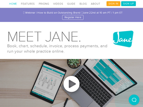 'janeapp.co.uk' screenshot