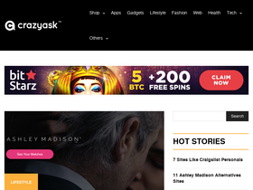 'crazyask.com' screenshot