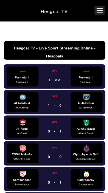 Hesgoal champions online league