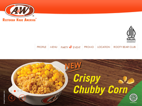 'awrestaurants.co.id' screenshot