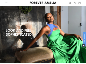 foreveramelia.com homepage screenshot