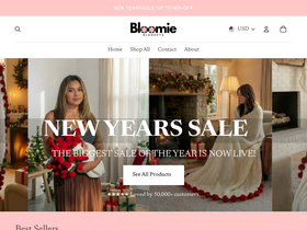 Bloomie Blankets website screenshot