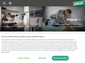 'wolfcraft.com' screenshot