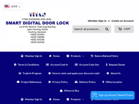titan-sarawak.com homepage screenshot