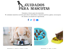 'cuidadosparamascotas.com' screenshot
