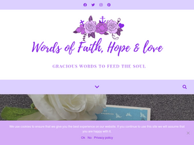 'wordsoffaithhopelove.com' screenshot