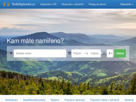 'svetubytovani.cz' screenshot
