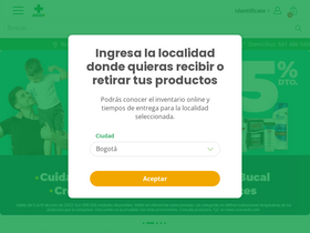 'cruzverde.com.co' screenshot