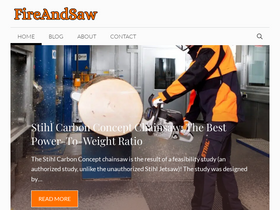 'fireandsaw.com' screenshot