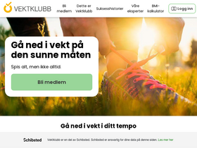'vektklubb.no' screenshot