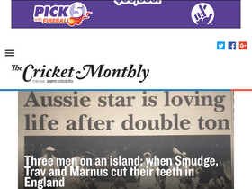 'thecricketmonthly.com' screenshot