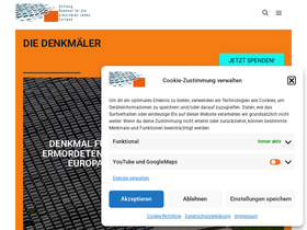 'stiftung-denkmal.de' screenshot