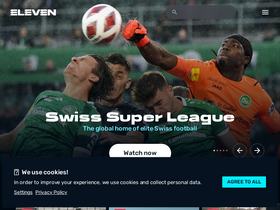 'elevensports.com' screenshot