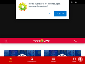 'tudoaovivo.com.br' screenshot