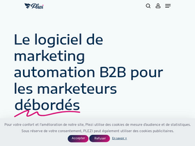 'plezi.co' screenshot